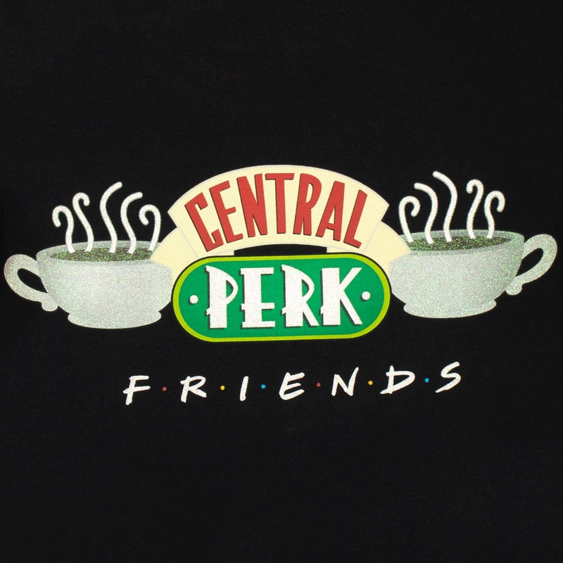 Friends بيجاما مركز بيرك للبنات من مسلسل الأصدقاء مقاس 16 باللون الأسود - Image 3